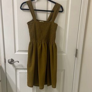 Madewell Olive Green Mini Dress